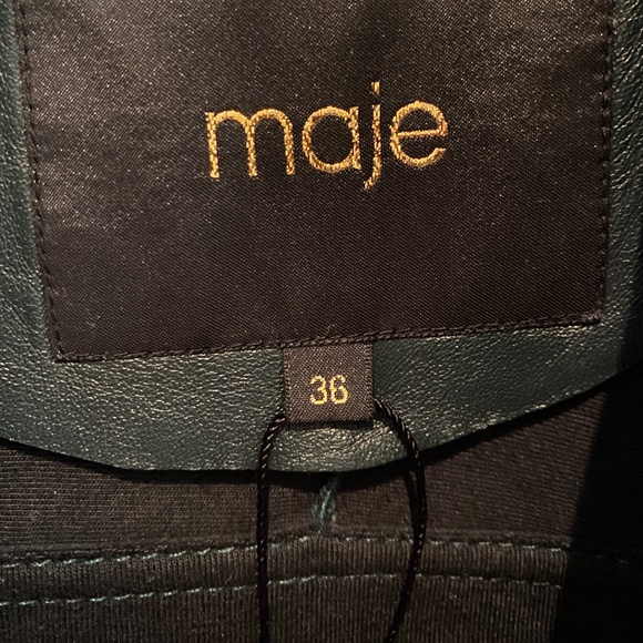 Leather MAJE jacket - Picture 5 of 6